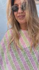 matcha stripes cape